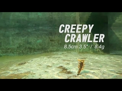 डरावना रेंगने वाला नरम मछली पकड़ने का आमिष रबर झींगा पीवीसी मीठे पानी का झींगा बास आमिष